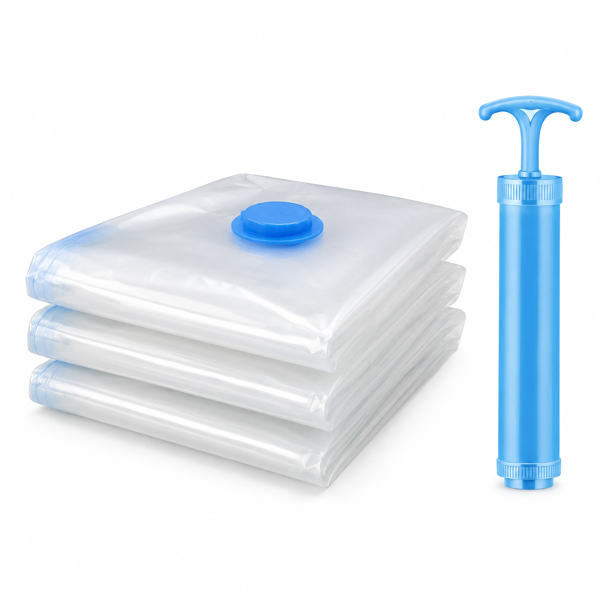 Reusable Travel Vacuum Bags with Hand Pump