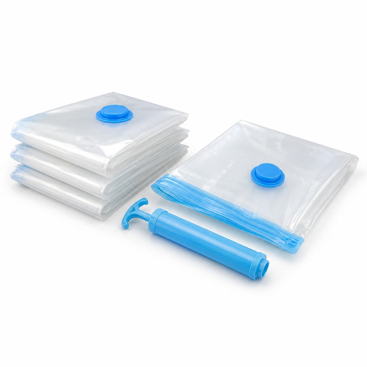 Reusable Travel Vacuum Bags with Hand Pump