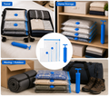 Reusable Travel Vacuum Bags with Hand Pump